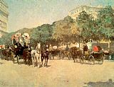 Childe Hassam Canvas Paintings - Grand Prix Day